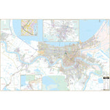 New Orleans LA Wall Map - KA-C-LA-NEWORLEANS-PAPER - Ultimate Globes