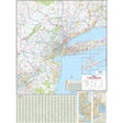 New York City 75-Mile Radius Tri-State Area Regional Wall Map - KA-R-NY-TRISTATE-PAPER - Ultimate Globes