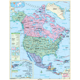 North America Essential Wall Map - Ultimate Globes - POD - KA - NAM - ESSTL - 42X53 - PAPER - Ultimate Globes