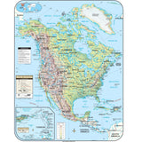 North America Shaded Relief Wall Map - Ultimate Globes - POD - KA - NAM - SHR - 28X38 - PAPER - Ultimate Globes