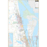 North Brevard County, FL Wall Map - KA-C-FL-BREVARDNORTH-PAPER - Ultimate Globes