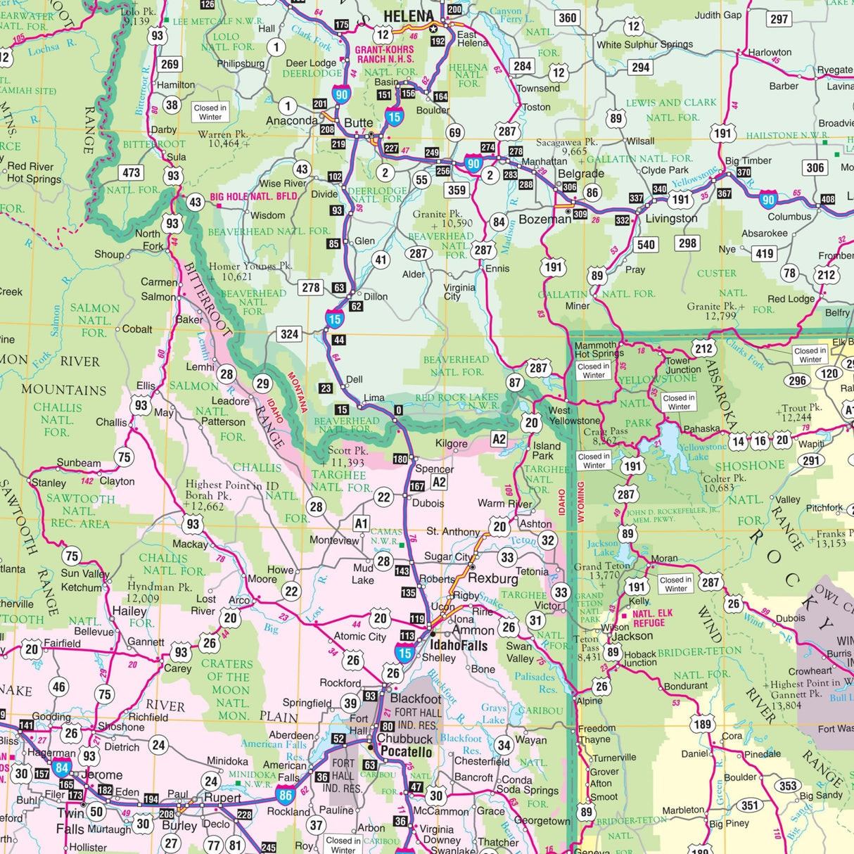 Northwest United States Regional Wall Map - KA-R-US-NORTHWEST-PAPER - Ultimate Globes
