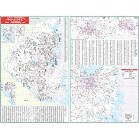 Oconee, SC Wall Map - Ultimate Globes - POD - KA - C - SC - OCONEE - PAPER - Ultimate Globes