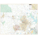 Orange & Durham Counties, NC Wall Map - KA-C-NC-DURHAM-PAPER - Ultimate Globes