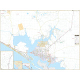 Panama City & Bay County, FL Wall Map - KA-C-FL-PANAMACITY-PAPER - Ultimate Globes