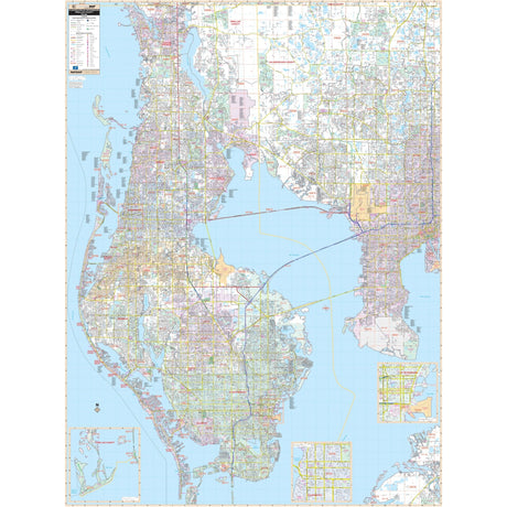 Pinellas County, FL Wall Map - Ultimate Globes - POD - KA - C - FL - PINELLAS - PAPER - Ultimate Globes