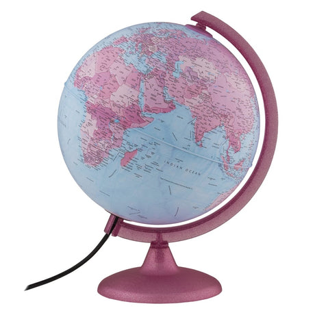 Pink Continental Globe - WP12103 - Ultimate Globes