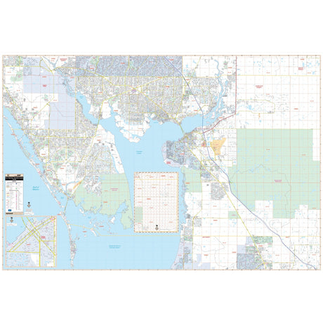 Port Charlotte & Charlotte County, FL Wall Map - Ultimate Globes - POD - KA - C - FL - PORTCHARLOTTE - PAPER - Ultimate Globes