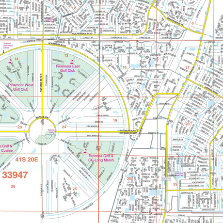 Port Charlotte & Charlotte County, FL Wall Map - Ultimate Globes - POD - KA - C - FL - PORTCHARLOTTE - PAPER - Ultimate Globes