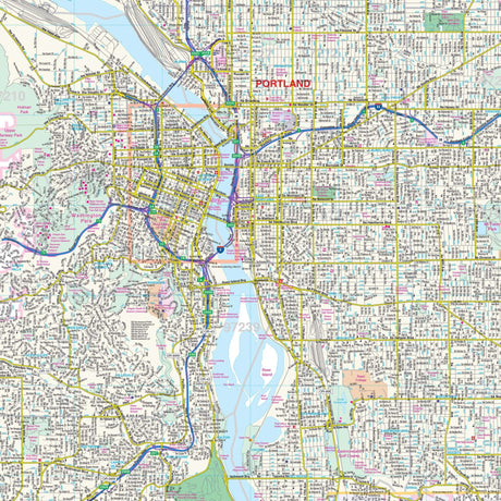 Portland, OR Wall Map - Ultimate Globes - POD - KA - C - OR - PORTLAND - PAPER - Ultimate Globes