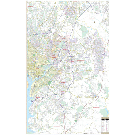 Prince George's County, Maryland Wall Map - KA-C-MD-PRINCEGEORGES-PAPER - Ultimate Globes