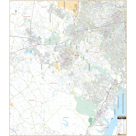 Prince William County, VA Wall Map - KA-C-VA-PRINCEWILLIAM-PAPER - Ultimate Globes