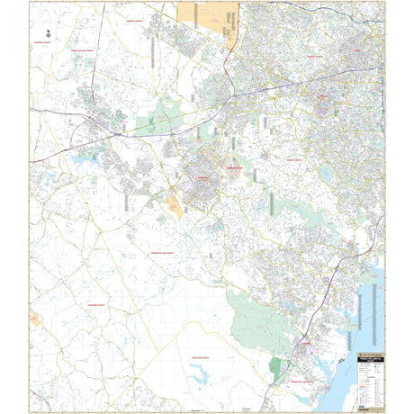 Prince William County, VA Wall Map - Ultimate Globes - POD - KA - C - VA - PRINCEWILLIAM - PAPER - Ultimate Globes