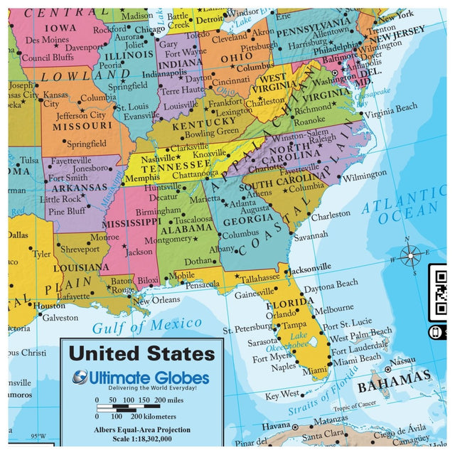 Detailed Printable USA Map for Education and Geography Reference ...