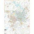 Raleigh & Wake County, NC Wall Map - KA-C-NC-RALEIGH-PAPER - Ultimate Globes