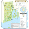 Rhode Island Shaded Relief State Wall Map - KA-S-RI-SHR-35X38-PAPER - Ultimate Globes