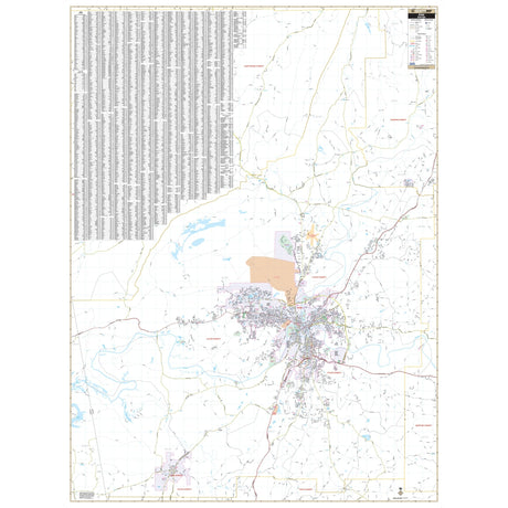 Rome & Floyd County, GA Wall Map - KA-C-GA-ROME-PAPER - Ultimate Globes