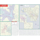 Rutherford County, NC Wall Map - KA-C-NC-RUTHERFORD-PAPER - Ultimate Globes