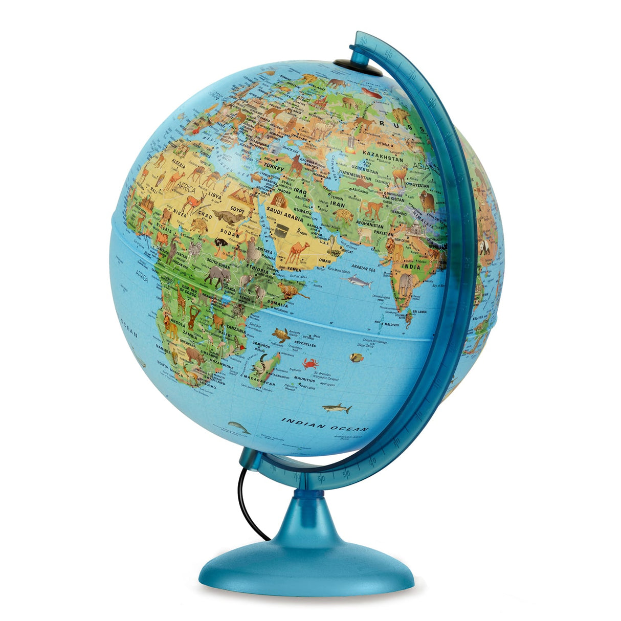 Safari Explorer Animals Globe (blue) - WP12101 - Ultimate Globes