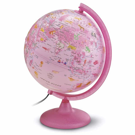 Safari Explorer Animals Globe (pink) - WP12102 - Ultimate Globes