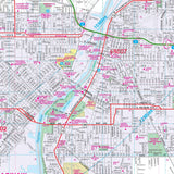 Saginaw, Bay City & Midland, MI Wall Map - KA-C-MI-SAGINAW-PAPER - Ultimate Globes