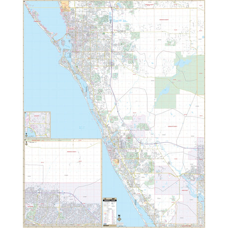 Sarasota County, FL Wall Map - Ultimate Globes - POD - KA - C - FL - SARASOTA - PAPER - Ultimate Globes