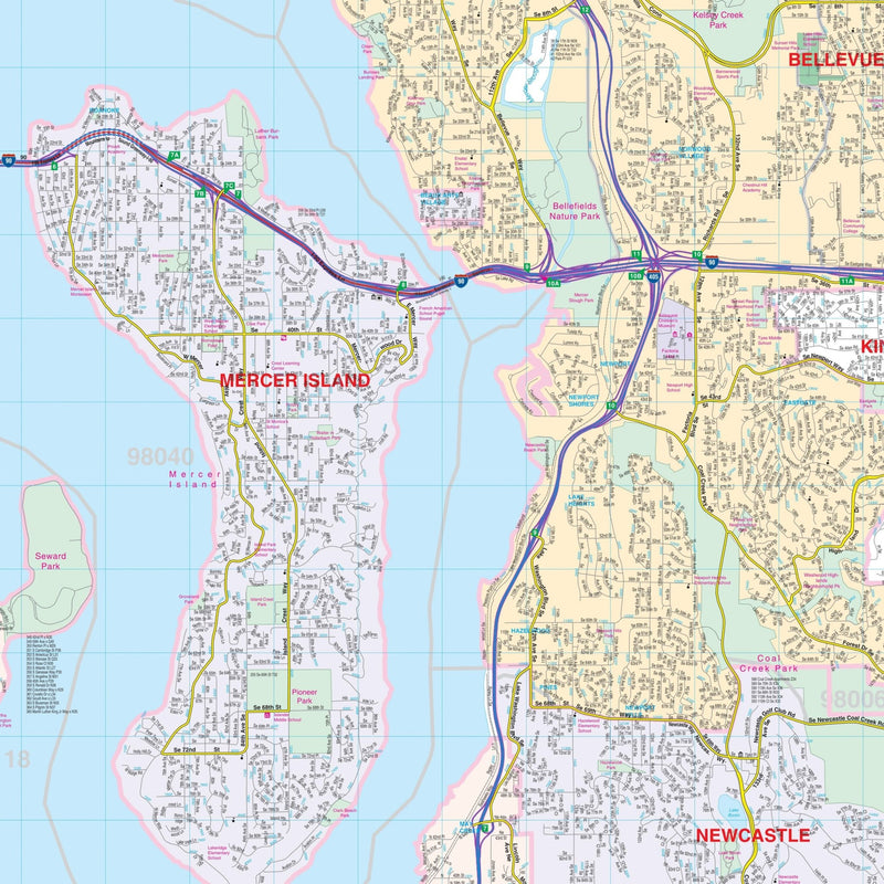 Washington State Wall Maps | Office & Classroom | Ultimate Globes