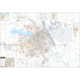 Shreveport & Bossier City, LA Wall Map - KA-C-LA-SHREVEPORT-PAPER - Ultimate Globes