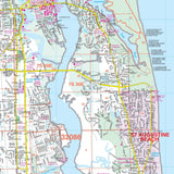 St Augustine, FL Wall Map - KA-C-FL-STAUGUSTINE-PAPER - Ultimate Globes