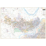 St Charles, MO Wall Map - KA-C-MO-STCHARLES-PAPER - Ultimate Globes