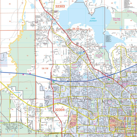 Tallahassee & Leon County, FL Wall Map - Ultimate Globes - POD - KA - C - FL - TALLAHASSEE - PAPER - Ultimate Globes