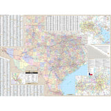 Texas State Wall Map - Ultimate Globes - POD - KA - S - TX - WALL - PAPER - Ultimate Globes