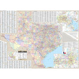Texas State Wall Map - KA-S-TX-WALL-PAPER - Ultimate Globes