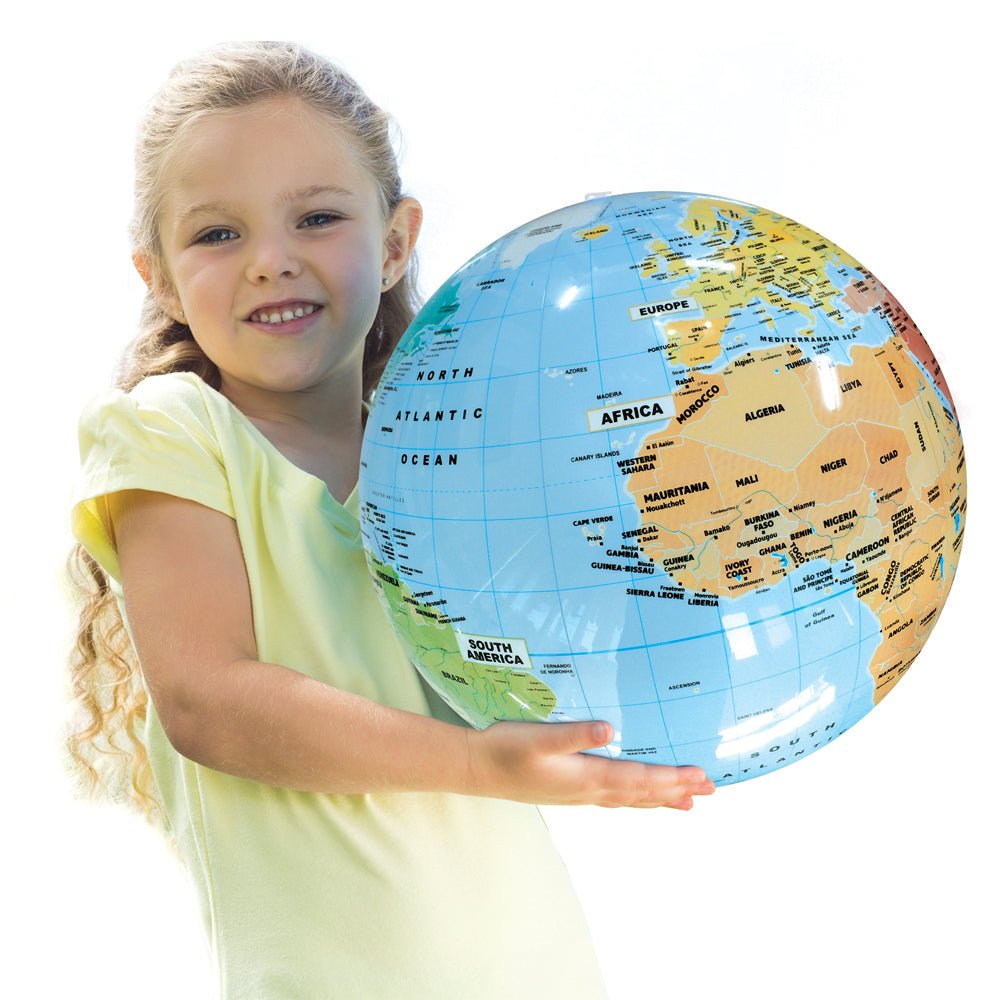 The Political World 16.5 - inch Inflatable Globe - Waypoint Geographic - WP00162 - Ultimate Globes