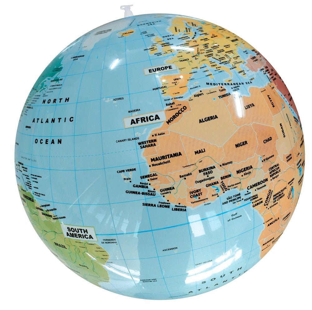 The Political World 16.5 - inch Inflatable Globe - Waypoint Geographic - WP00162 - Ultimate Globes