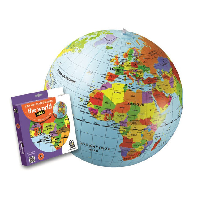 The World 20 - inch Large Inflatable Globe - Waypoint Geographic - WP00201 - Ultimate Globes