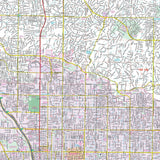 Tucson, AZ Wall Map - KA-C-AZ-TUCSON-PAPER - Ultimate Globes