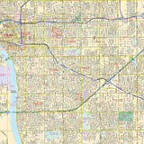 Tulsa, OK Wall Map - KA-C-OK-TULSA-PAPER - Ultimate Globes