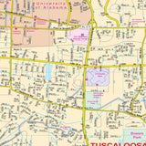 Tuscaloosa, AL Wall Map - KA-C-AL-TUSCALOOSA-PAPER - Ultimate Globes