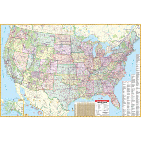 United States Dispatchers Wall Map - Ultimate Globes - POD - KA - US - DISPATCHERS - PAPER - Ultimate Globes