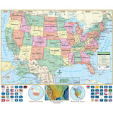 United States Primary Wall Map - Ultimate Globes - POD - KA - US - PRMRY - 50X42 - PAPER - Ultimate Globes