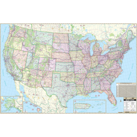 United States Wall Map - Ultimate Globes - POD - KA - US - WALL - PAPER - Ultimate Globes