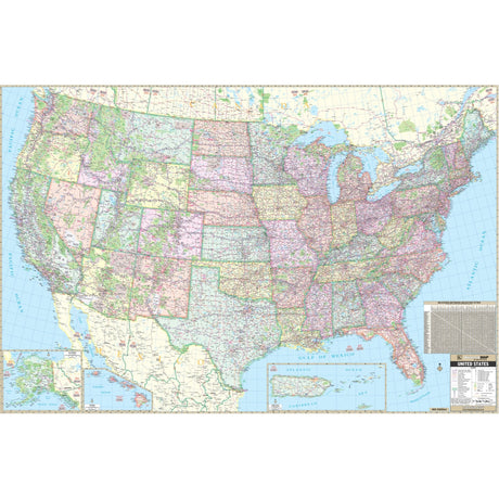 United States Wall Map Mural - KA-US-WALL-MURAL - Ultimate Globes