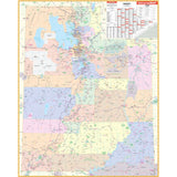 Utah State Wall Map - KA-S-UT-WALL-PAPER - Ultimate Globes