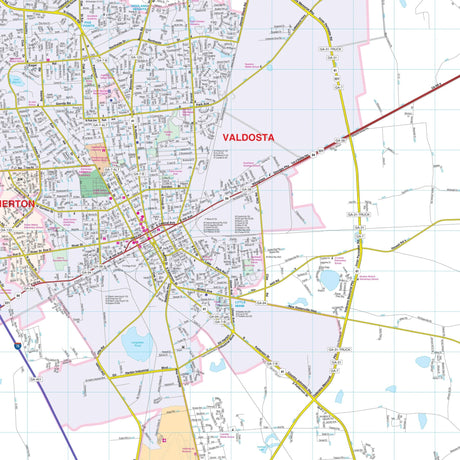 Valdosta & Lowndes County, GA Wall Map - Ultimate Globes - POD - KA - C - GA - VALDOSTA - PAPER - Ultimate Globes