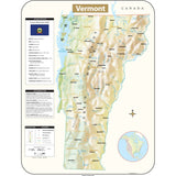 Vermont Shaded Relief State Wall Map - KA-S-VT-SHR-29X38-PAPER - Ultimate Globes