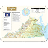 Virginia Shaded Relief State Wall Map - KA-S-VA-SHR-38X29-PAPER - Ultimate Globes