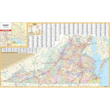 Virginia State Wall Map - KA-S-VA-WALL-PAPER - Ultimate Globes