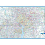 Washington, DC Metro Wall Map - KA-C-DC-WASHINGTONMETRO-PAPER - Ultimate Globes