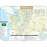 Washington Shaded Relief State Wall Map - KA-S-WA-SHR-38X28-PAPER - Ultimate Globes